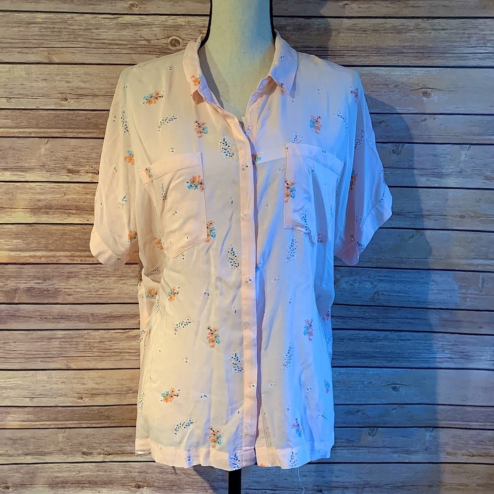 A New Day Button Down Blouse
